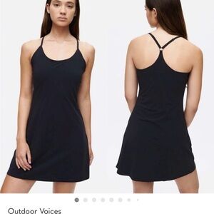 Outdoor Voices Black Mini Dress